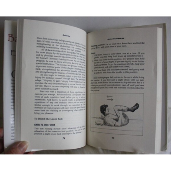 Backache: What Exercises Work by Sobel, Dava Hardcover VGUC - Picture 2 of 3